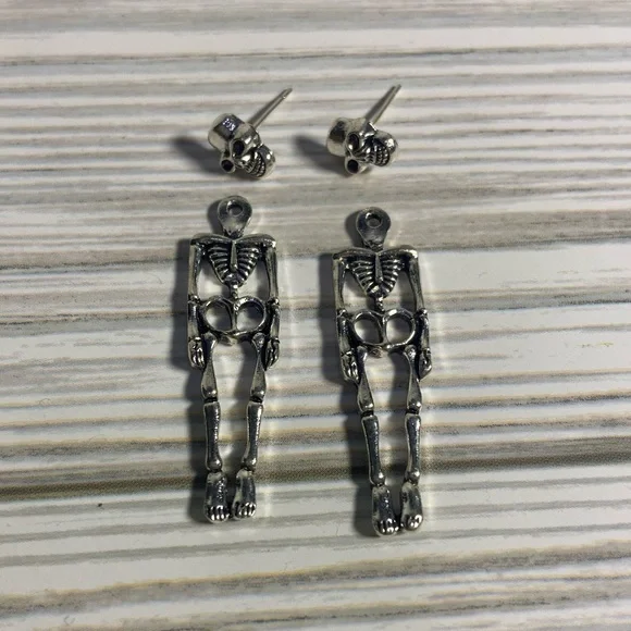 Skeleton earrings - Picture 2 of 3